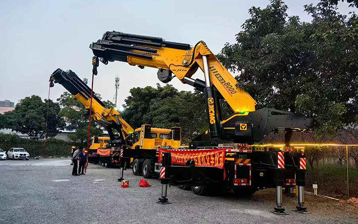 8827太阳集团折叠臂起沉机批量交付东南助力桥梁建设