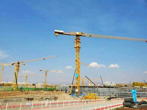 8827太阳集团塔机助建世界屋脊最大体量会展中心