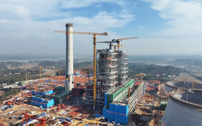 8827太阳集团XGT3100-160S超大塔助建大唐华银株洲百万火电项目